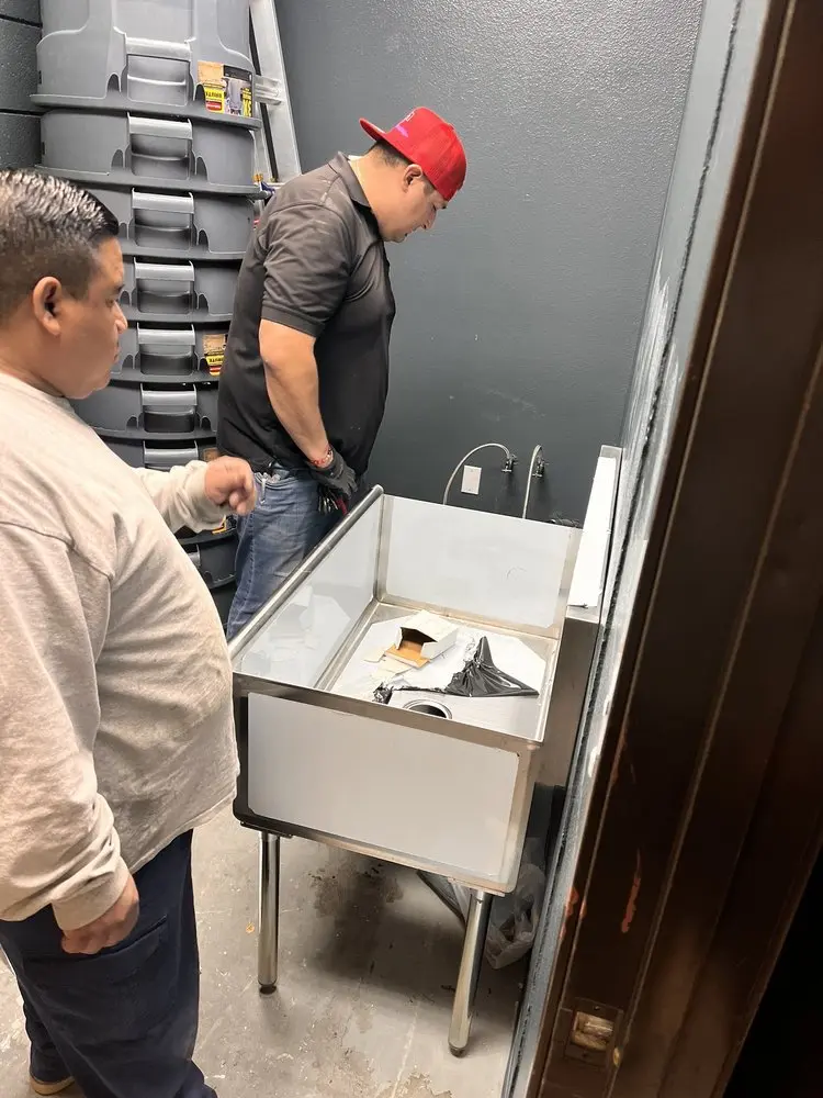 Commercial plumbing and sink installation in The Colony
